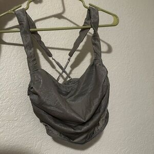 Urban Outfitters Silver Sparkly Wire Support Top